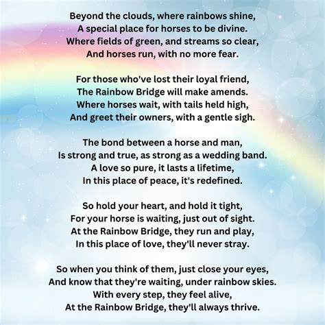 rainbow bridge poem  birds