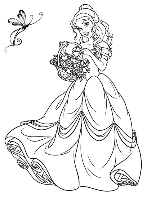 princess coloring pages  kids easy bmp connect