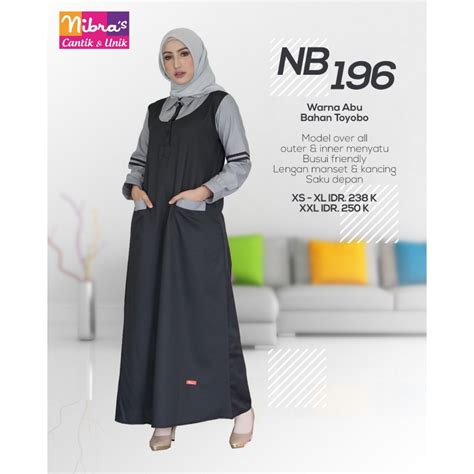 model baju gamis nibras terbaru gamis terbaru   shopee hijab