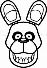 Bonnie Fnaf Coloring Freddy Pages Drawing Golden Para Easy Colorear Draw Nights Five Bunny Drawings Dibujos Print Freddys Head Birthday sketch template