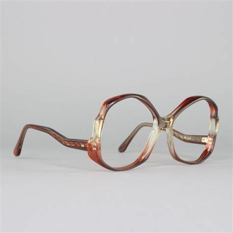 vintage eyeglasses 70s glasses 1970s eyeglass frame round
