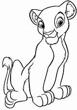 Nala Coloring Lion King Pages Getcolorings Printable sketch template