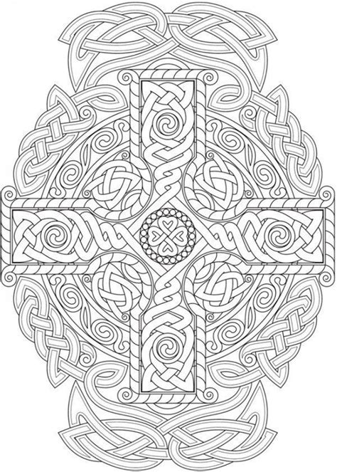 celtic knots coloring pages celtic coloring cross coloring page