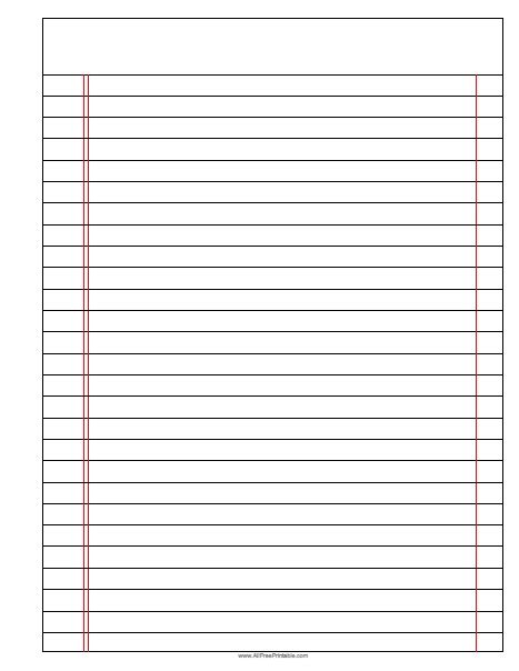lined paper  printable