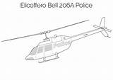 Elicottero Colorare Elicotteri Polizia Disegno Pianetabambini 206a sketch template