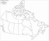 Map Canada Blank Provinces Outline Territories School Base Maps Geography sketch template