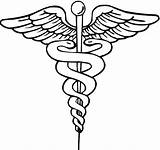 Medical Symbol Doctor Clip Symbols Jpeg Clipart Medicine Caduceus Physician Logo Drawing Cliparts Sign Coloring Pages Health Line Library Time sketch template