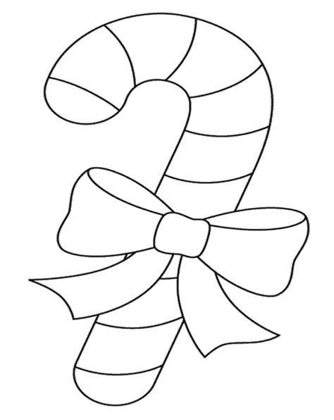printable candy cane coloring pages