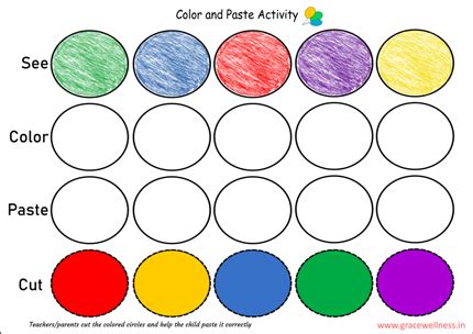 learn colors worksheet  nursery toddlers colors recognition