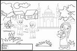 Mewarnai Sketsa Berwudhu Sedang Kartun Desain Hidupmu sketch template