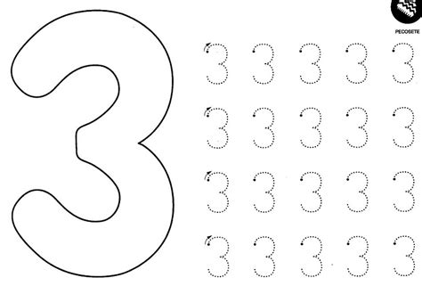 number  trace worksheet tracenumberengpng  preschool number