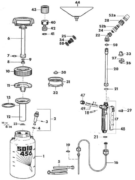 red hill general store solo pump sprayer parts  diagram number