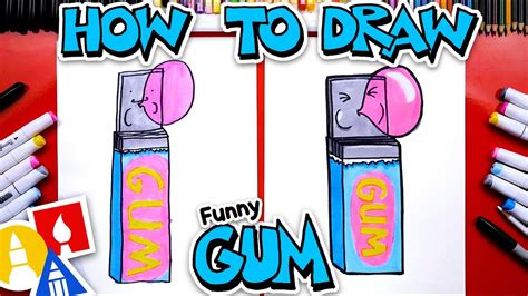 draw  funny pack  gum youtube