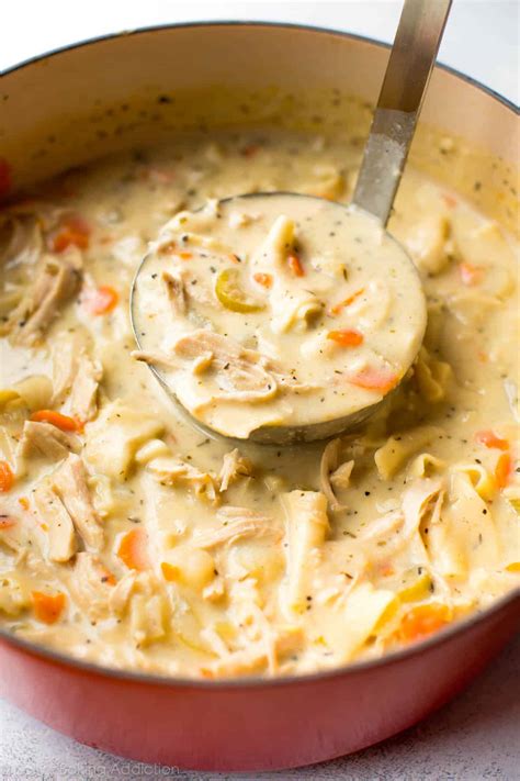 Creamy Chicken Noodle Soup Sally S Baking Addiction