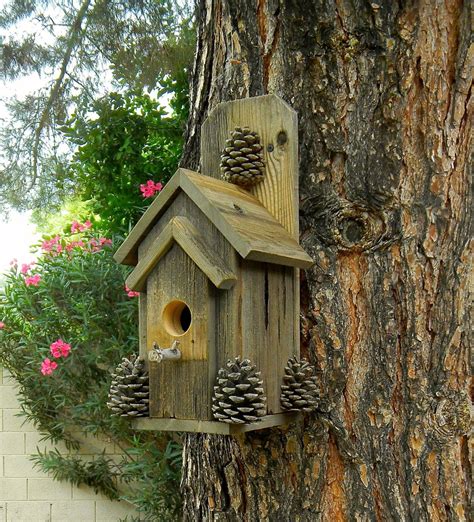 rustic outdoor bird house  kus evi kus yuvalari kus