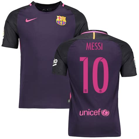 Nike Lionel Messi Barcelona Purple 2016 17 Away Replica Jersey