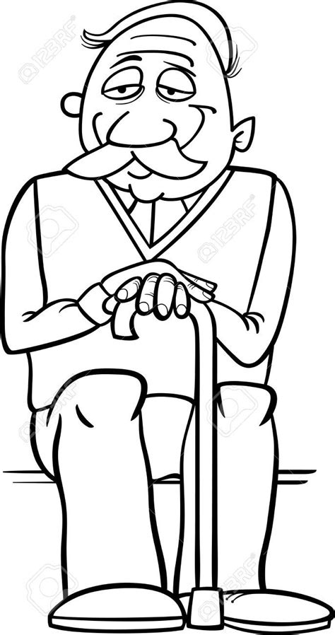 coloring grandfather  coloring pages