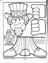 Uncle Sam Coloring Pages Printable Cute Display Own Color Kids Make sketch template