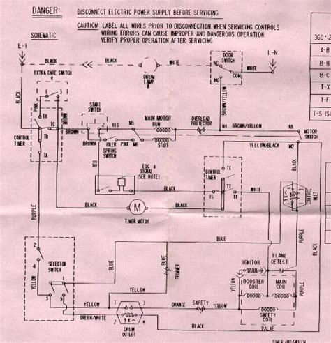 sample wiring diagrams appliance aid wire dryer gas dryer