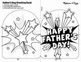 Printable Card Father Coloring Color Fathers Cards Template Pages Crafts Kids Birthday Superhero Online Printables Diy Craft Doug Melissa Son sketch template
