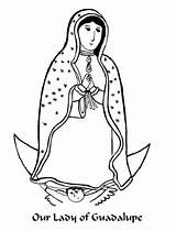 Guadalupe Coloring Lady Virgen Pages Clipart Drawing Clipground Getdrawings Getcolorings Comments sketch template