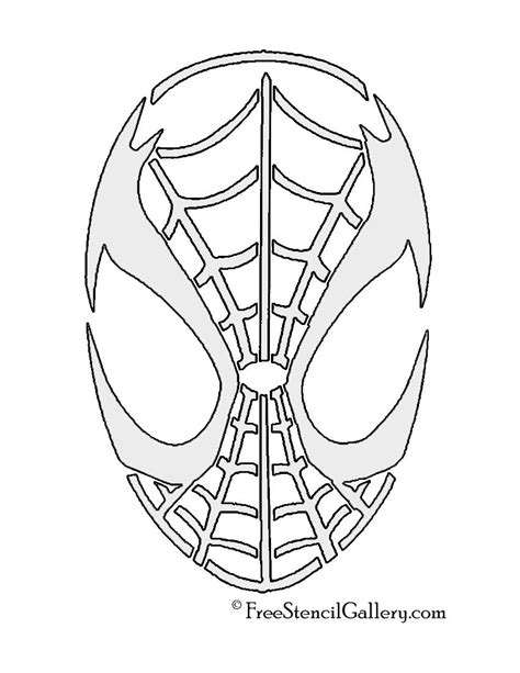 spiderman mask stencil pumpkin stencil spiderman pumpkin halloween