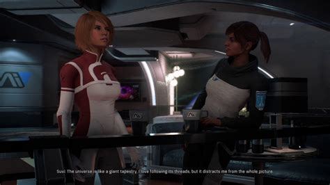 Mass Effect™ Andromeda Ps4 Suvi Has A Nice Moment With Sara Ryder On