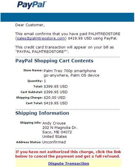 Paypal Scam You Ve Spent 500 At An Online Store
