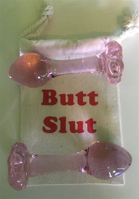 Pink Glass Butt Plug Anal Plug Glass Sextoy Adult Buttplug Etsy