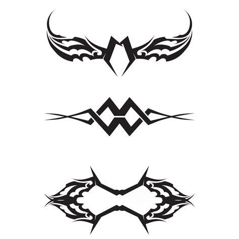 tribal classic black ethnic tattoo icon vector illustration design