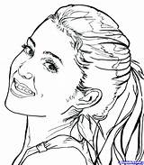 Ariana Grande Coloring Pages Colorings Drawings Drawing Printable Color Getcolorings Getdrawings Print Draw Human sketch template