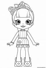 Pages Shoppies Coloring Dolls Printable Doll Lulu Template sketch template