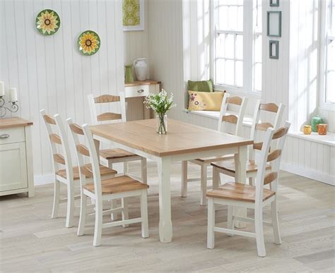 collection  cream  wood dining tables