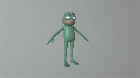 Pepe The Frog Download Free 3d Model By Ocbacon [28a9295] Sketchfab