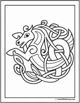 Celtic Coloring Pages Scottish Horse Irish Mandala Book Printable Color Gaelic Kells Alphabet Getcolorings Colorwithfuzzy Print Getdrawings sketch template