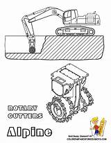 Coloring Pages Construction Yescoloring Rock Mining Cutters บทความ จาก sketch template