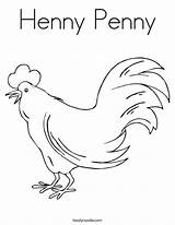 Coloring Chicken Henny Penny Pages Printable Little Twistynoodle Print Character Template Worksheets Outline Sketch Built California Usa Favorites Login Add sketch template