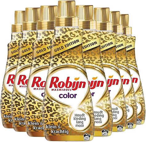 robijn klein krachtig gold edition limited edition vloeibaar wasmiddel color bol