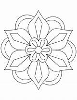 Coloring Pages Pattern Simple Patterns Getcolorings Printable Colorings Color Geometric sketch template