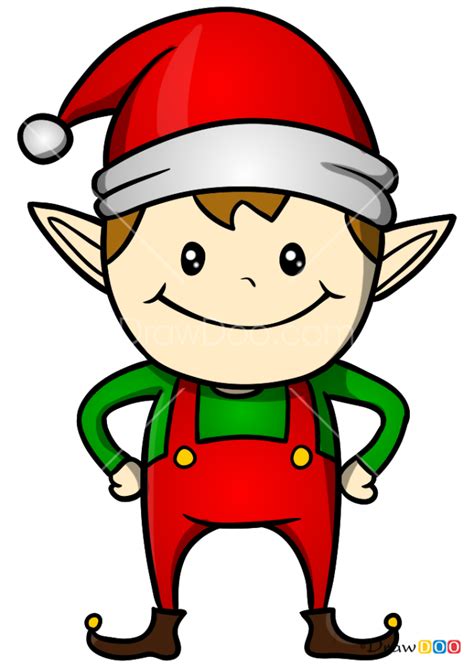 draw cartoon elf elves