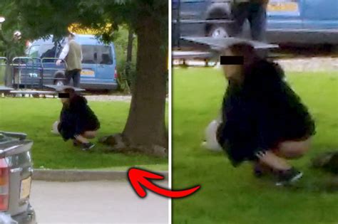 woman photographed doing poo in public in essex car park in front of people daily star