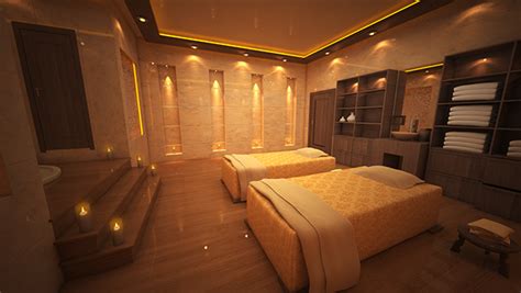 3d massage room on behance