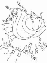 Ghidorah sketch template