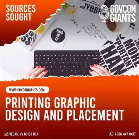 sources sought printing graphic design  placement govcon giants