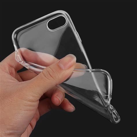 pc soft tpu silicone gel clear transparent ultra thin soft plastic shockproof smart phone case