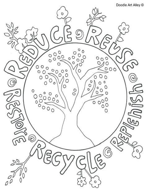 printable recycling coloring pages  getdrawings