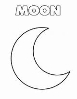 Moon Coloring Pages Colouring Color Kids Printable Sheet Star Sun Stars Space Template Getdrawings Print Sky Getcolorings Colors sketch template