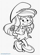 Smurfs Coloring Pages Smurfette Color Printable Print Getcolorings Lost sketch template