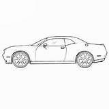 Dodge Challenger Coloringpagez sketch template