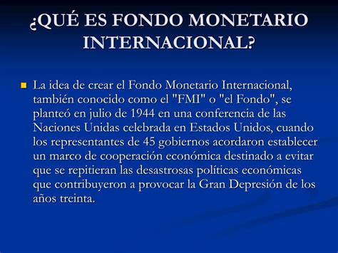 ppt “fondo monetario internacional” powerpoint presentation free